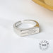 925 Sterling Silver Open Ring Men Women Irregular Wave Fashion Ring Jewelry
