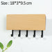 Wall-Hung Type Wooden Decorative Wall Shelf Hanger Organizer Key Rack