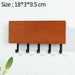 Wall-Hung Type Wooden Decorative Wall Shelf Hanger Organizer Key Rack