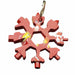 18 In 1 Multi-Tool Snowflake Compact Multifunction Screwdriver Stainless Steel Gadget