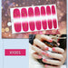 Nail Art Stickers UV Gel Polish Nail Wraps Strips Full Cover Colorful Nail Polish Stickers