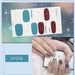 Nail Art Stickers Gel Polish Nail Strips Full Cover Colorful Nail Polish Stickers