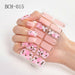 Nail Art Stickers UV Gel Polish Nail Wraps Strips Full Cover Colorful Nail Polish Stickers