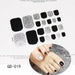 Nail Art Stickers UV Gel Polish Nail Wraps Strips Full Cover Colorful Nail Polish Stickers