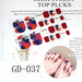 Nail Art Stickers UV Gel Polish Nail Wraps Strips Full Cover Colorful Nail Polish Stickers