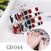 Nail Art Stickers UV Gel Polish Nail Wraps Strips Full Cover Colorful Nail Polish Stickers