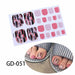 Nail Art Stickers UV Gel Polish Nail Wraps Strips Full Cover Colorful Nail Polish Stickers