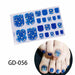 Nail Art Stickers UV Gel Polish Nail Wraps Strips Full Cover Colorful Nail Polish Stickers