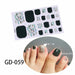Nail Art Stickers UV Gel Polish Nail Wraps Strips Full Cover Colorful Nail Polish Stickers