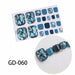 Nail Art Stickers UV Gel Polish Nail Wraps Strips Full Cover Colorful Nail Polish Stickers