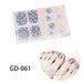 Nail Art Stickers UV Gel Polish Nail Wraps Strips Full Cover Colorful Nail Polish Stickers