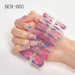 Nail Art Stickers UV Gel Polish Nail Wraps Strips Full Cover Colorful Nail Polish Stickers