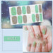 Nail Art Stickers UV Gel Polish Nail Wraps Strips Full Cover Colorful Nail Polish Stickers