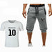 Men's Shirt + Shorts Messi T-shirt & Pant Two-Piece Set Lionel Messi Print Sportswear