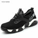 Men Steel Toe Running Shoes Lightweight Breathable Casual Sneaker Protective Boots