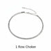 Rhinestone Choker Necklace Jewelry Crystal Luxury Collar Chain Chunky Necklaces Set