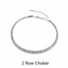 Rhinestone Choker Necklace Jewelry Crystal Luxury Collar Chain Chunky Necklaces Set