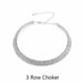 Rhinestone Choker Necklace Jewelry Crystal Luxury Collar Chain Chunky Necklaces Set