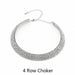 Rhinestone Choker Necklace Jewelry Crystal Luxury Collar Chain Chunky Necklaces Set