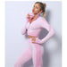 Seamless Women Yoga Sets Female Sportswear Fitness Yoga Suit