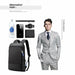 Slim Laptop Backpack Office Work Business Bag Unisex Ultralight Back Pack
