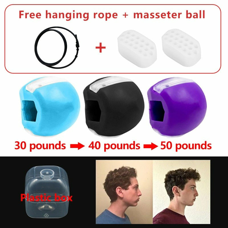 Fitness Face Masseter Men Jaw Muscle Exerciser Chew Ball – Atom Oracle