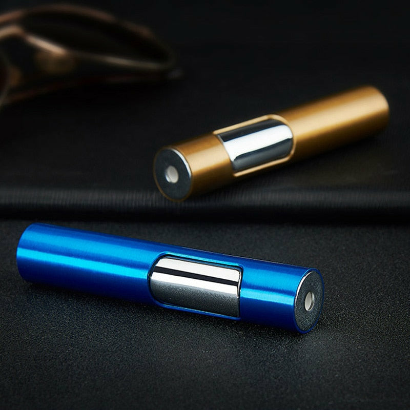 Adjustable Blue Flame Metal Jet Lighter – Refillable Butane Windproof ...