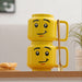 250mL Ceramic Cup Lego Mugs Smiling Expression Face Cartoon Coffee Milk Tea Mugs