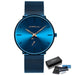 Fashion Men's Luxury Wristwatch Casual Slim Mesh Steel Waterproof Sports Watch