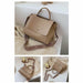 PU Leather Cross-Body Bags Women Solid Color Shoulder Messenger Handbags