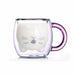 Double Wall Glass Mug Bear Cat Dog Cute Animals Double-Layer Coffee Tea Milk Cups