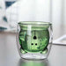 Double Wall Glass Mug Bear Cat Dog Cute Animals Double-Layer Coffee Tea Milk Cups