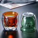 Double Wall Glass Mug Bear Cat Dog Cute Animals Double-Layer Coffee Tea Milk Cups