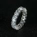 925 Sterling Silver Wedding Bands Eternity Rings Women Jewelry