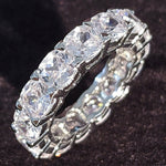 Sterling Silver Wedding Bands Eternity Ring Jewelry For Women