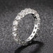 Luxury Sterling Silver Wedding Bands Eternity Ring Women Jewelry