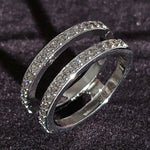 Luxury 925 Sterling Silver Wedding Bands Eternity Rings Jewelry For Women