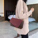 Designer Handheld Frosted Handbag Women Shoulder Slung Small Square Bag