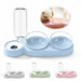 NEW Pet Dogs Cats Double Bowls High-Quality Food Water Feeder Container Dispenser