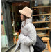 Women Men Hat Solid Artificial Fur Warm Cap Faux Fur Winter Bucket Hat