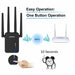 Wireless Extender 802.11ac WiFi Repeater 2.4G/5Ghz Wi-Fi Amplifier 300/1200 M