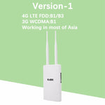KuWFi Waterproof 4G CPE Router 150Mbps CAT4 LTE Routers 4G SIM Card WiFi Router