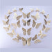 12 Pcs/Set 3D Wall Stickers Hollow Butterfly Home Wall Decoration