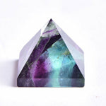 Natural Fluorite Crystal Pyramid Quartz Healing Stone Crystal Tiger Eye Home Decor