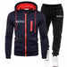 Boss Men's Autumn Winter Sets Zipper Hoodie Pants Two Pieces Casual Tracksuit
