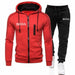 Boss Men's Autumn Winter Sets Zipper Hoodie Pants Two Pieces Casual Tracksuit