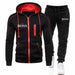 Boss Men's Autumn Winter Sets Zipper Hoodie Pants Two Pieces Casual Tracksuit