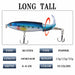 Whopper Popper 10cm/14cm Fishing Lure Artificial Bait Rotating Tail Fishing Tackle