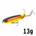 Whopper Popper 10cm/14cm Fishing Lure Artificial Bait Rotating Tail Fishing Tackle