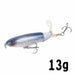 Whopper Popper 10cm/14cm Fishing Lure Artificial Bait Rotating Tail Fishing Tackle